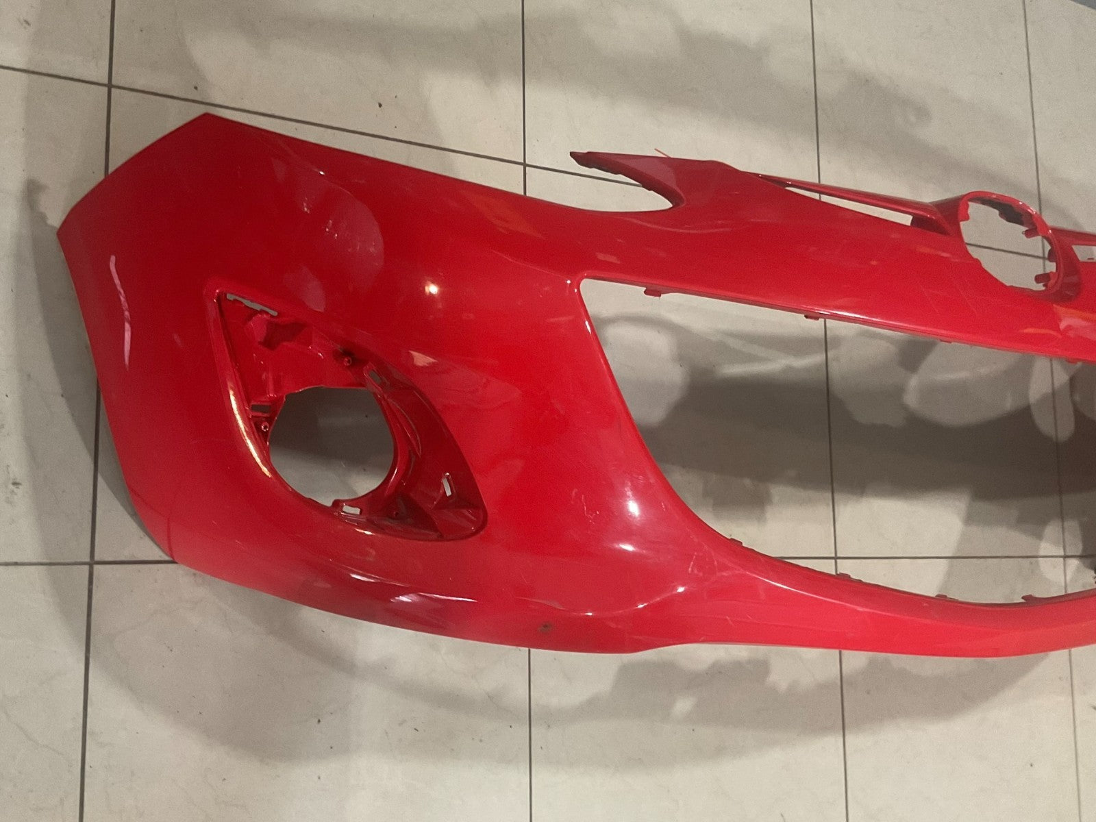 Front Bumper Cover Red 2011 2012 2013 2014 Mazda 2 CAPA
