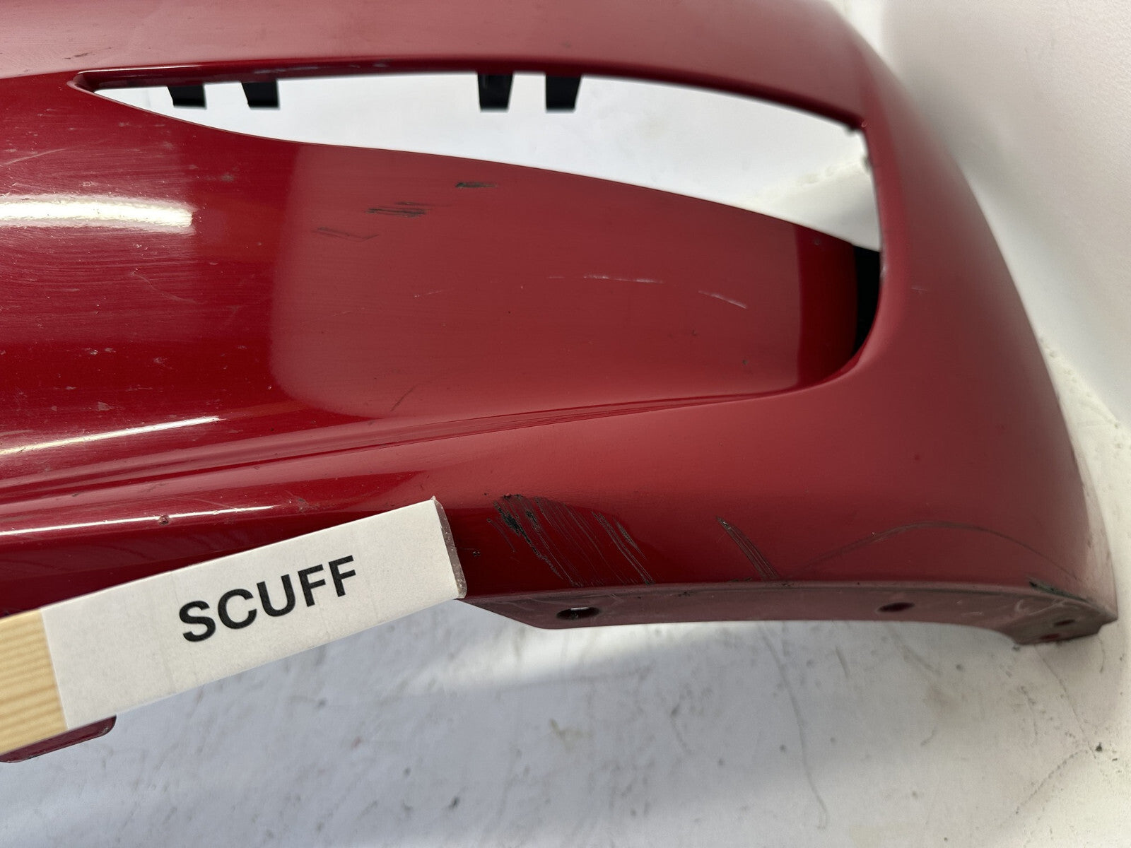 Front Bumper Cover Red 2020-2021 Tesla Model Y W/Sensor Holes 1493745-00-A OEM