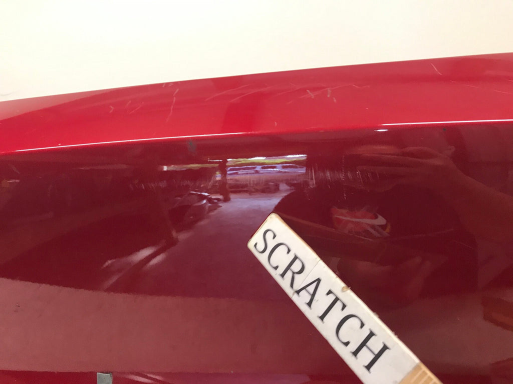 Front Bumper Cover Red 2020-2022 Tesla Model Y Long Range w/Sensor Holes OEM