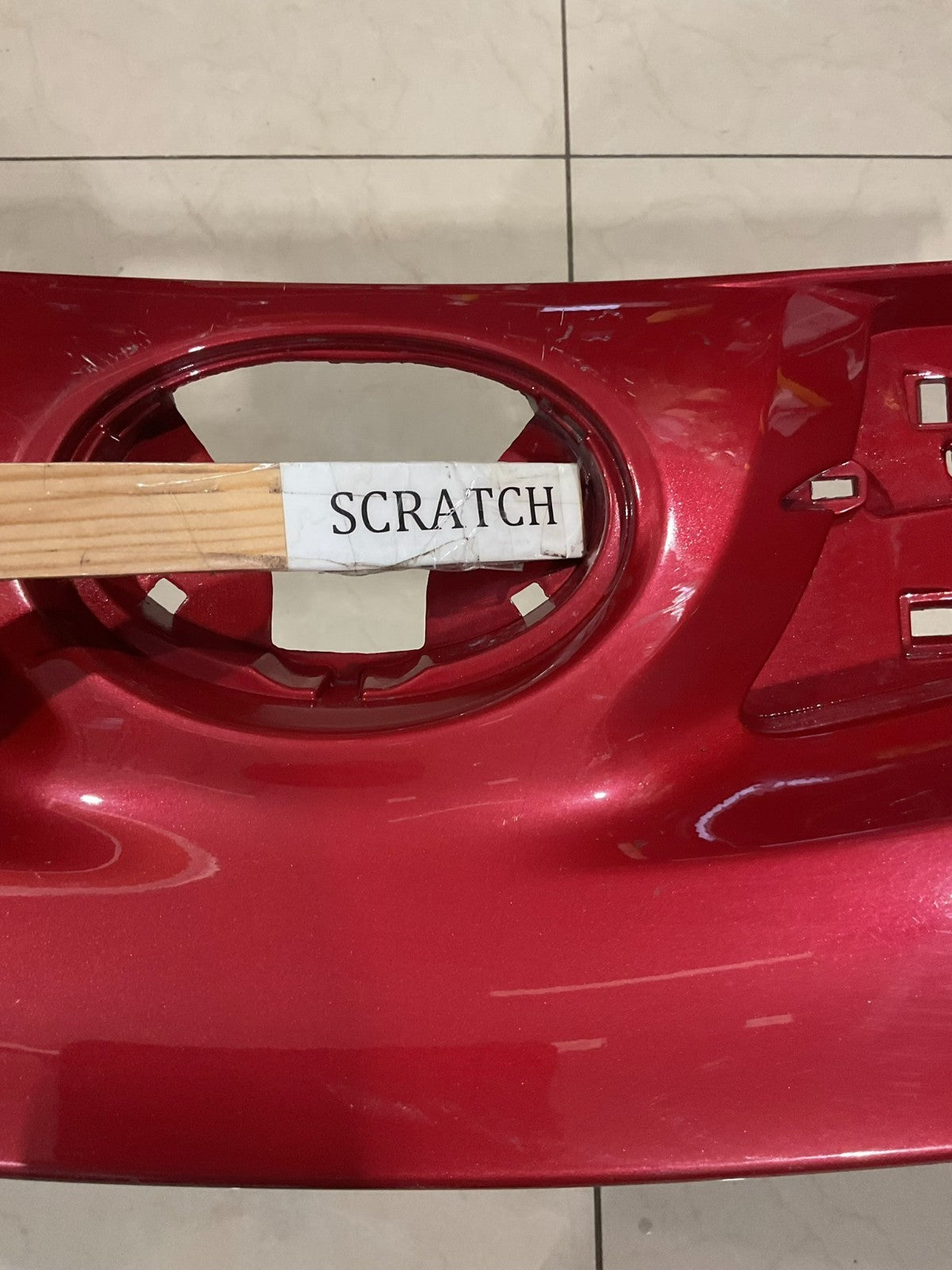 Front Upper Bumper Cover Red 2013-2015 Toyota RAV4 CAPA