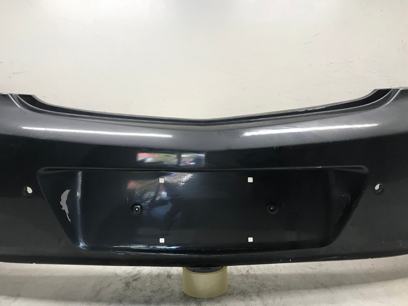 Rear Bumper Cover Gray Opel Insignia A 2008-2017 w/Sensor Holes 3850545 OEM