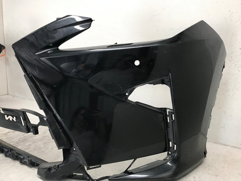 Front Bumper Cover Black Lexus RX350 RX450H 16-18 w/Sensor Holes 52119-0E270 OEM
