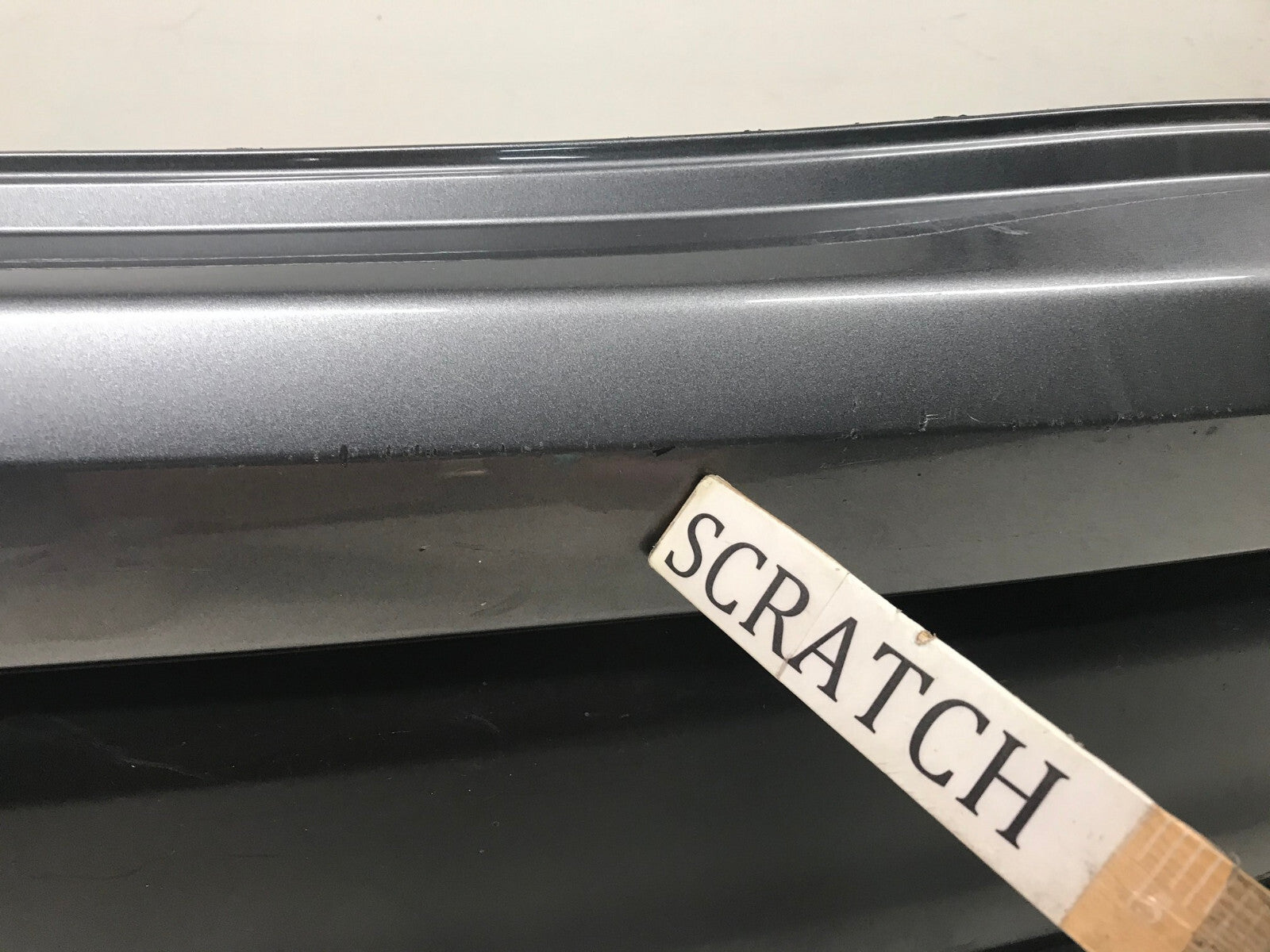 Rear Bumper Cover Gray Nissan Rogue Sport S SL SV w/Sensor Holes 85022-6MA0H OEM