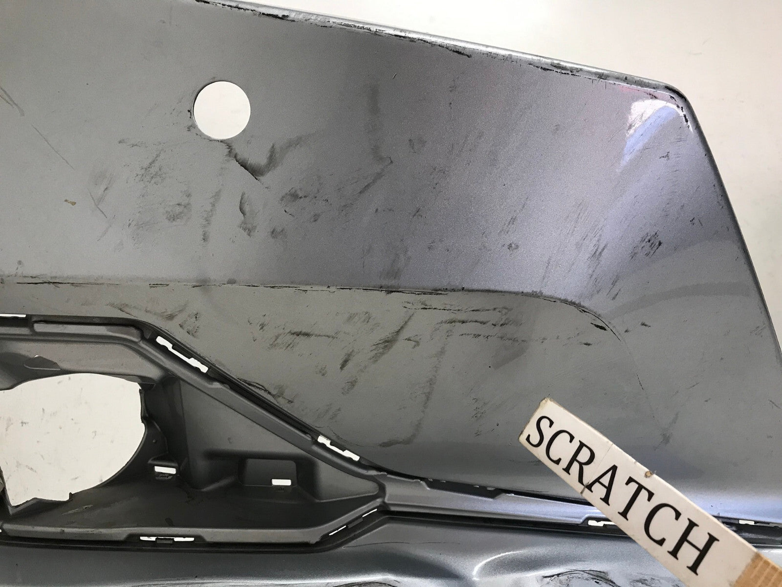 Front Bumper Cover Silver 2021 2022 Honda Accord Sedan EX/LX w/Sensor Holes OEM