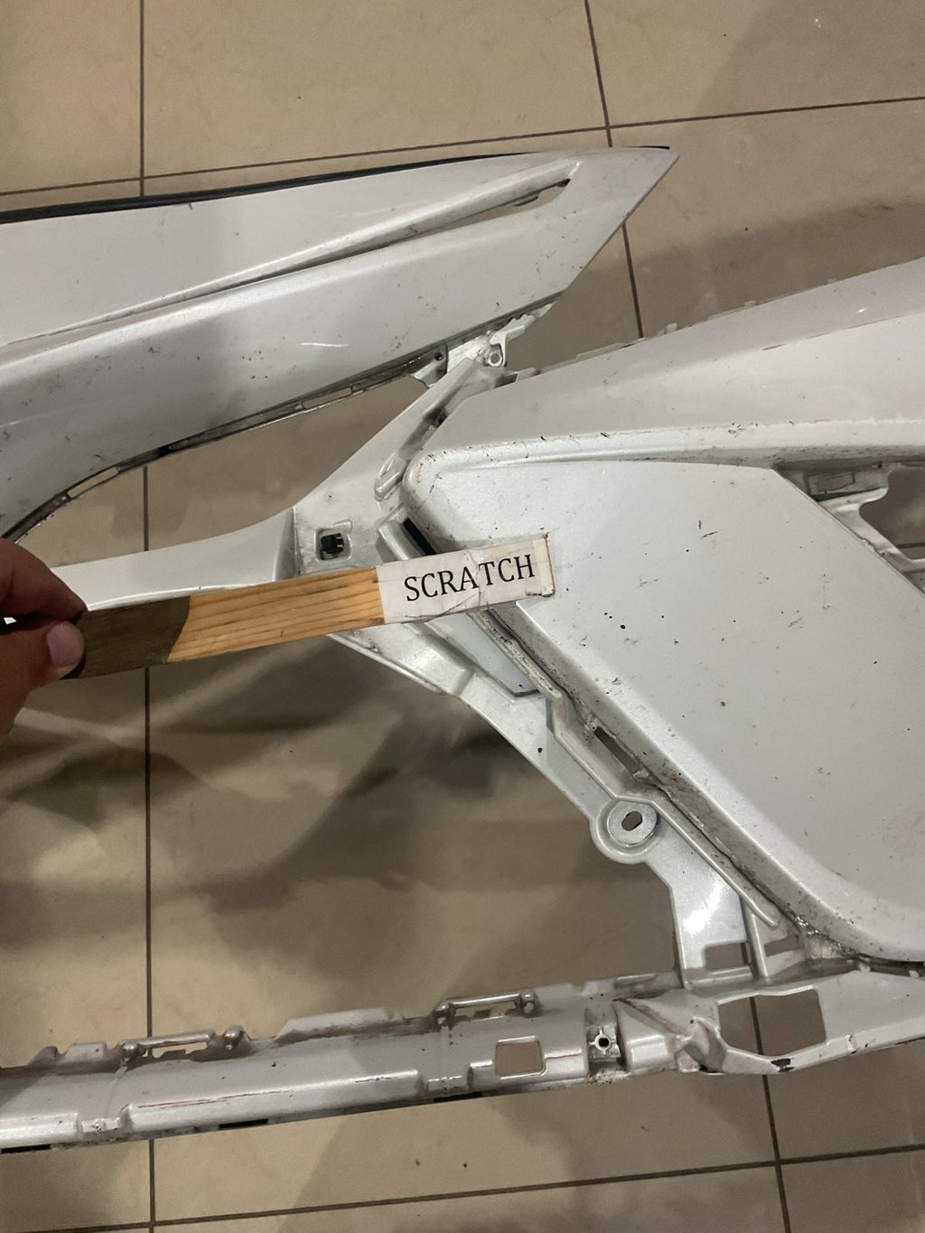 Front Bumper Cover White 2021-2023 Toyota Camry SE XSE CAPA