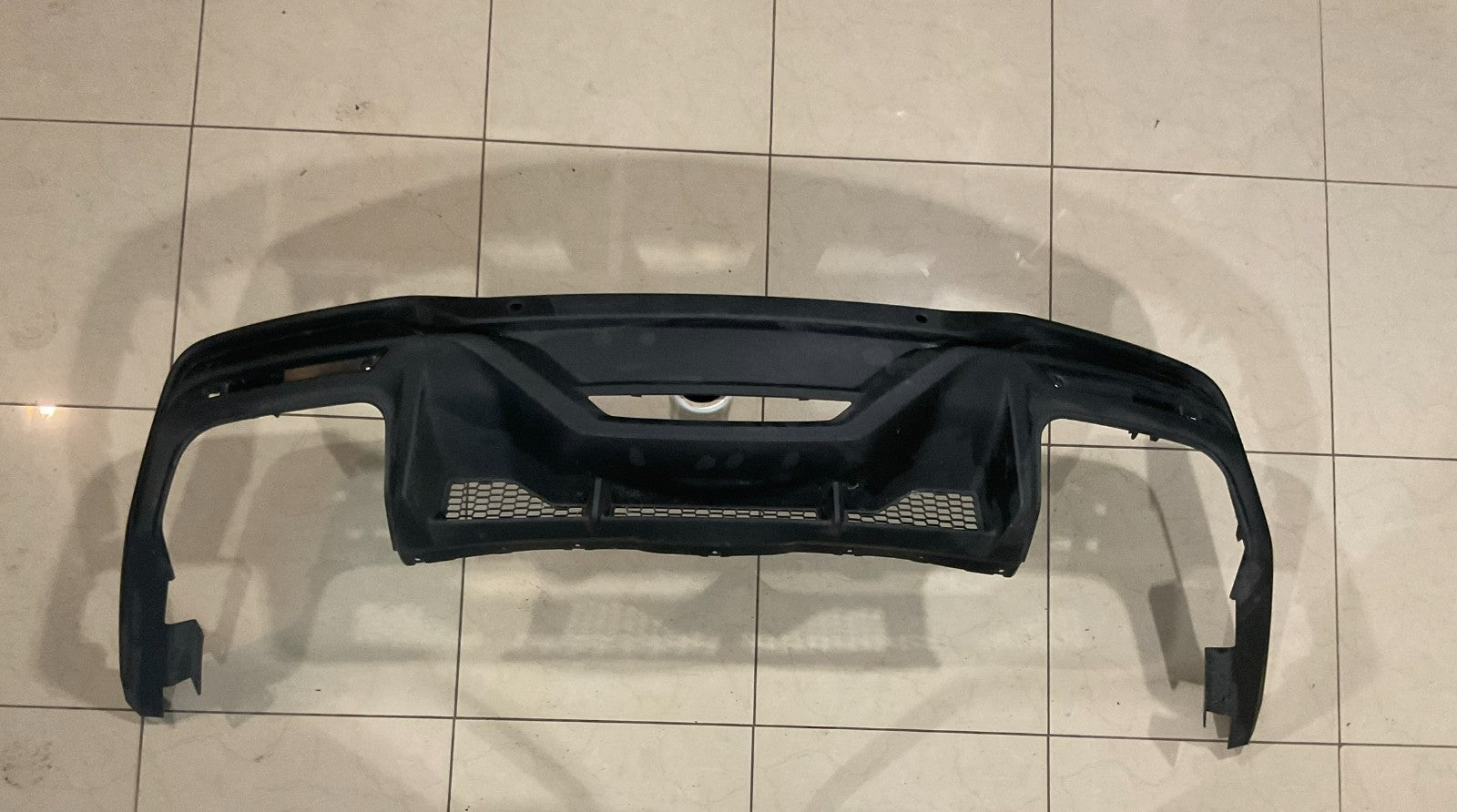 Rear Lower Bumper Cover Valance Black 2018-2020 Ford Mustang pr3b+17f954 OEM