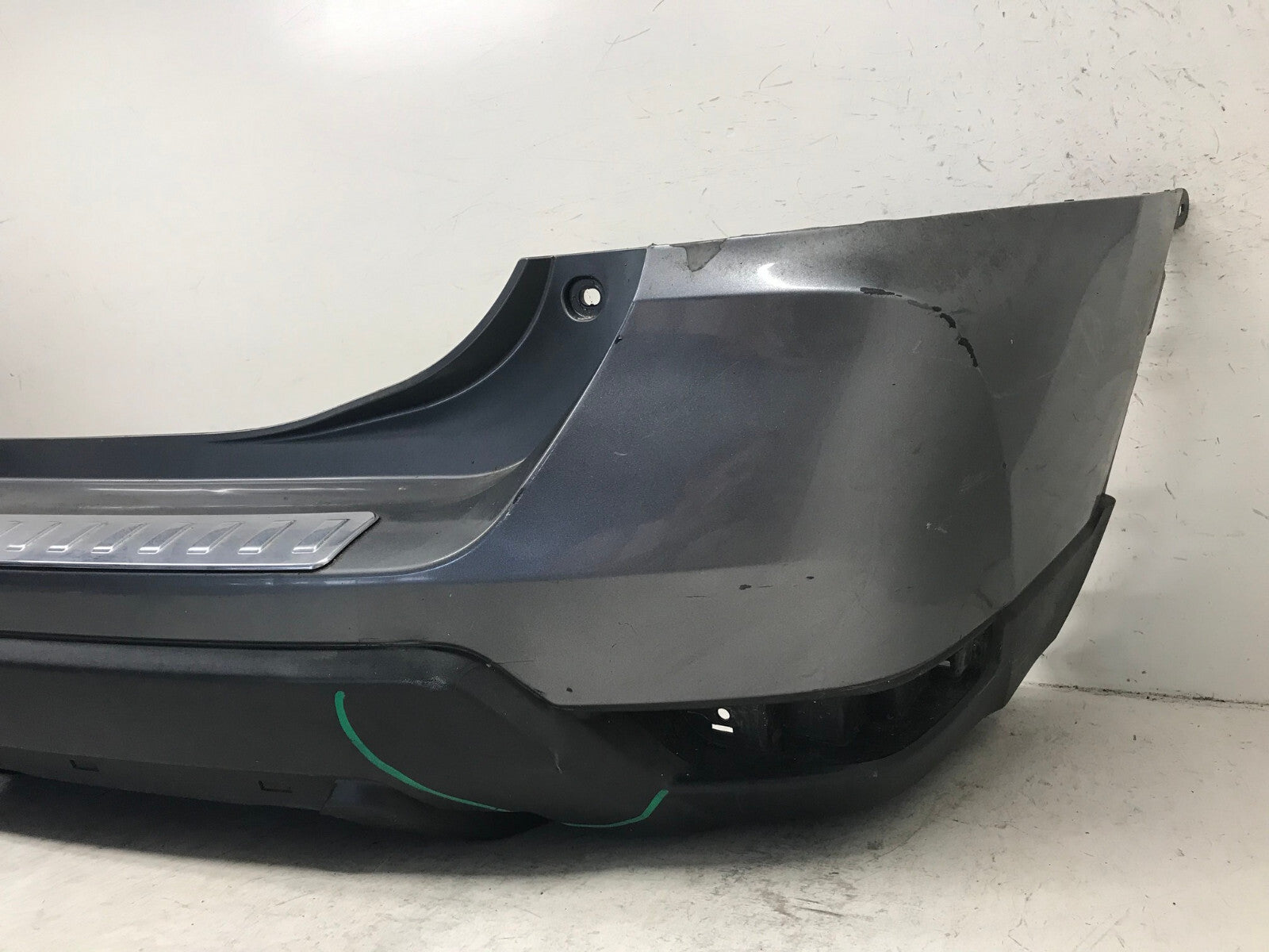 Rear Bumper Cover Gray 2017-2018 Nissan Rogue S/SL/SV/Hybrid 85022-6FL0H OEM