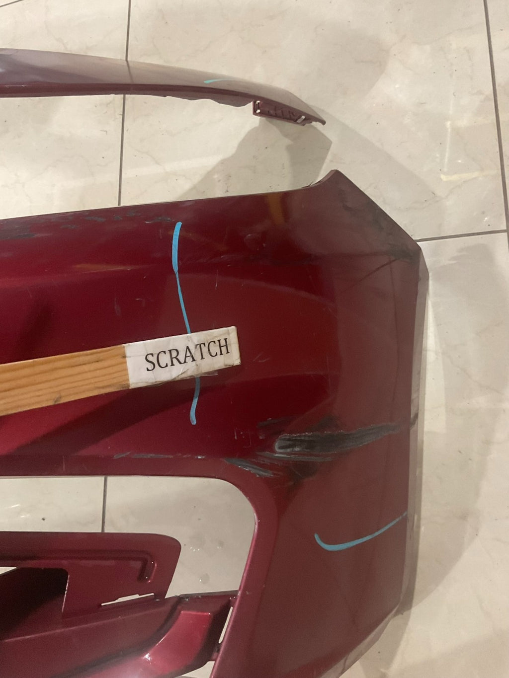Front Bumper Cover Red Chevy Malibu 16-18 CAPA