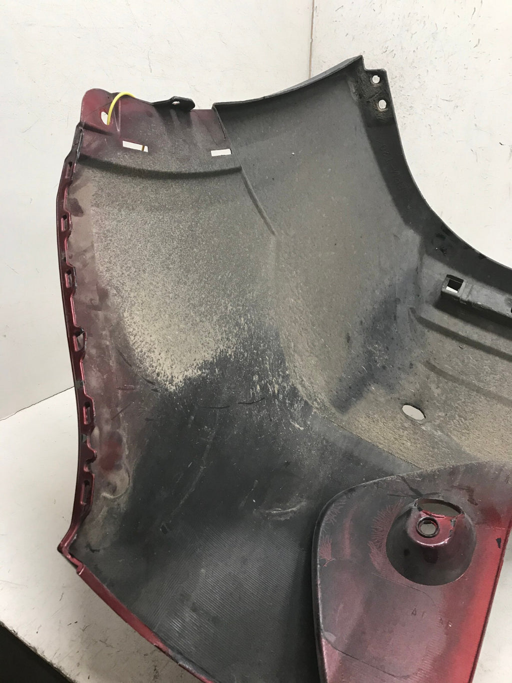Rear Bumper Cover Red Nissan Kicks S SV 2018 2019 w/Sensor Holes 85022-5RB0H OEM
