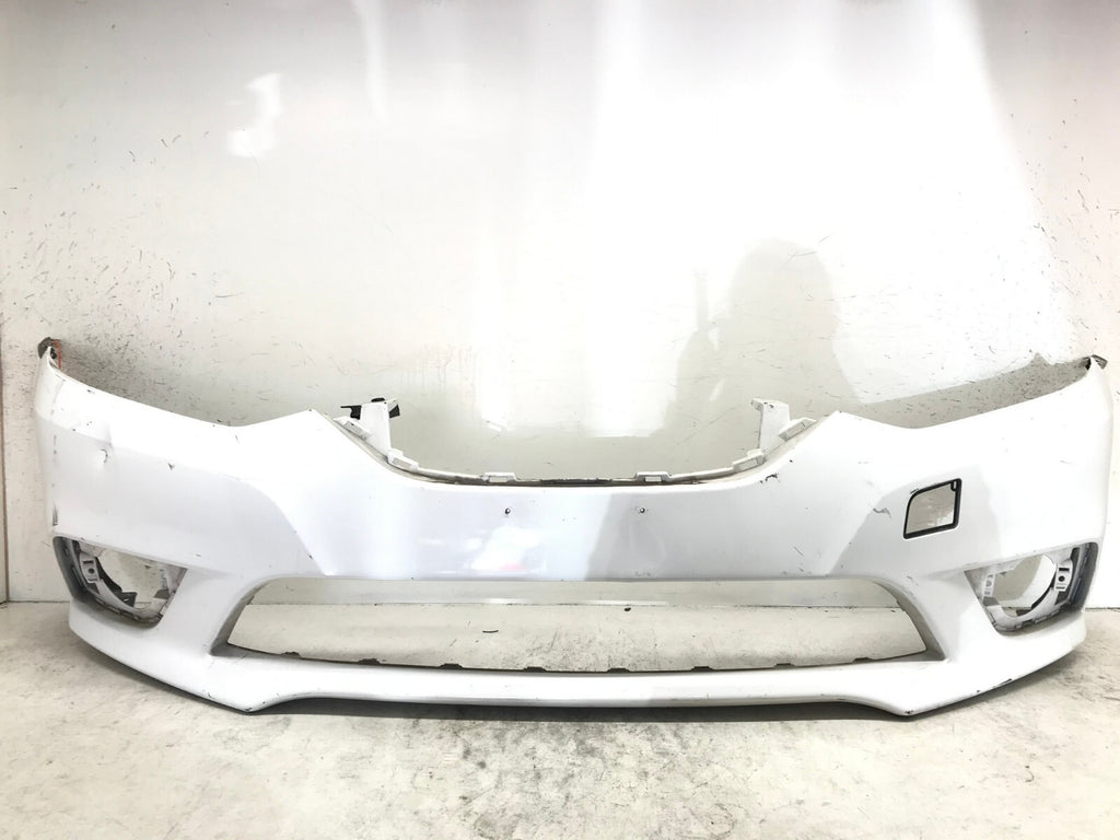 Front Bumper Cover White 2016-2019 Nissan Sentra 62022-6YU0H OEM