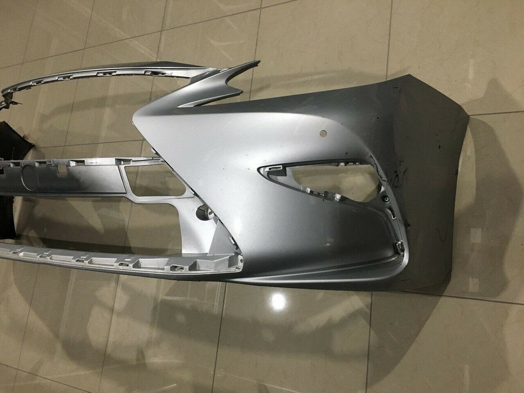 Front Bumper Cover Lexus ES350/ES300H Base w/o Sensors Silver 2016-2017 OEM