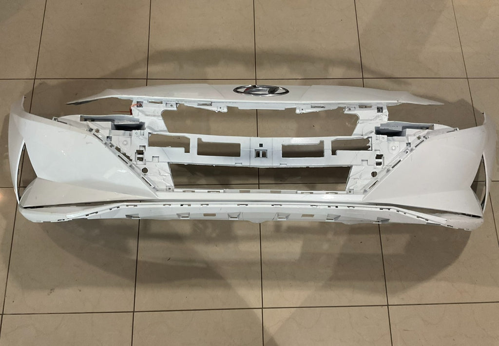 Front Bumper Cover White 2021 2022 2023 Hyundai Elantra Sedan CAPA