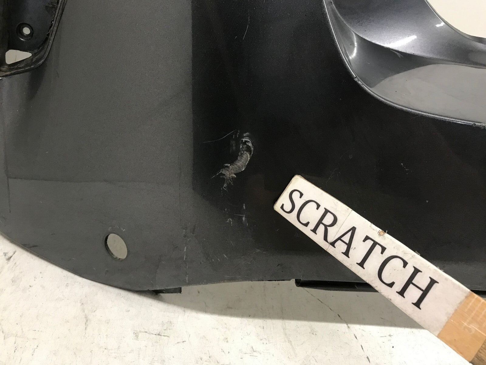Rear Bumper Cover Gray Toyota Prius Two Three Four Eco 16-18 w/Sensor Holes OEM