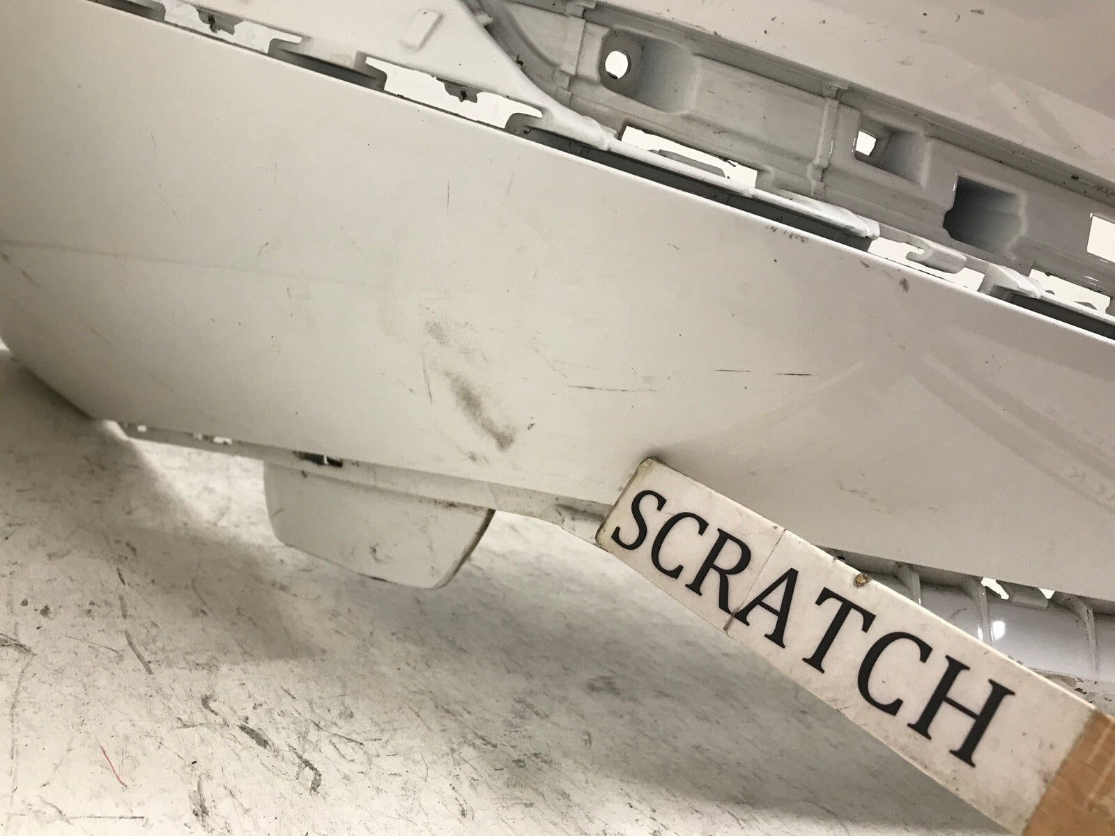 Rear Bumper Cover White Genesis GV80 2021 2023 w/Sensor Holes 86611-T6000 OEM