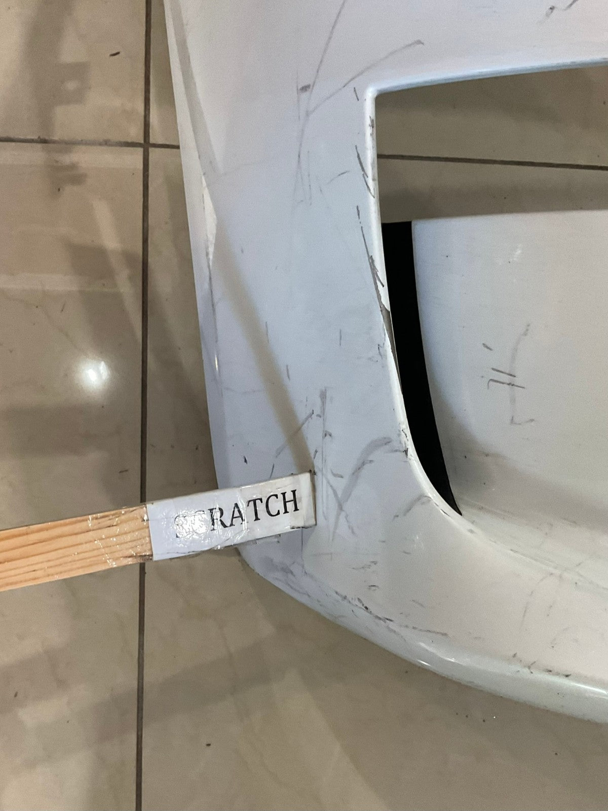 Front Bumper Cover White Tesla Model X 2021-2024