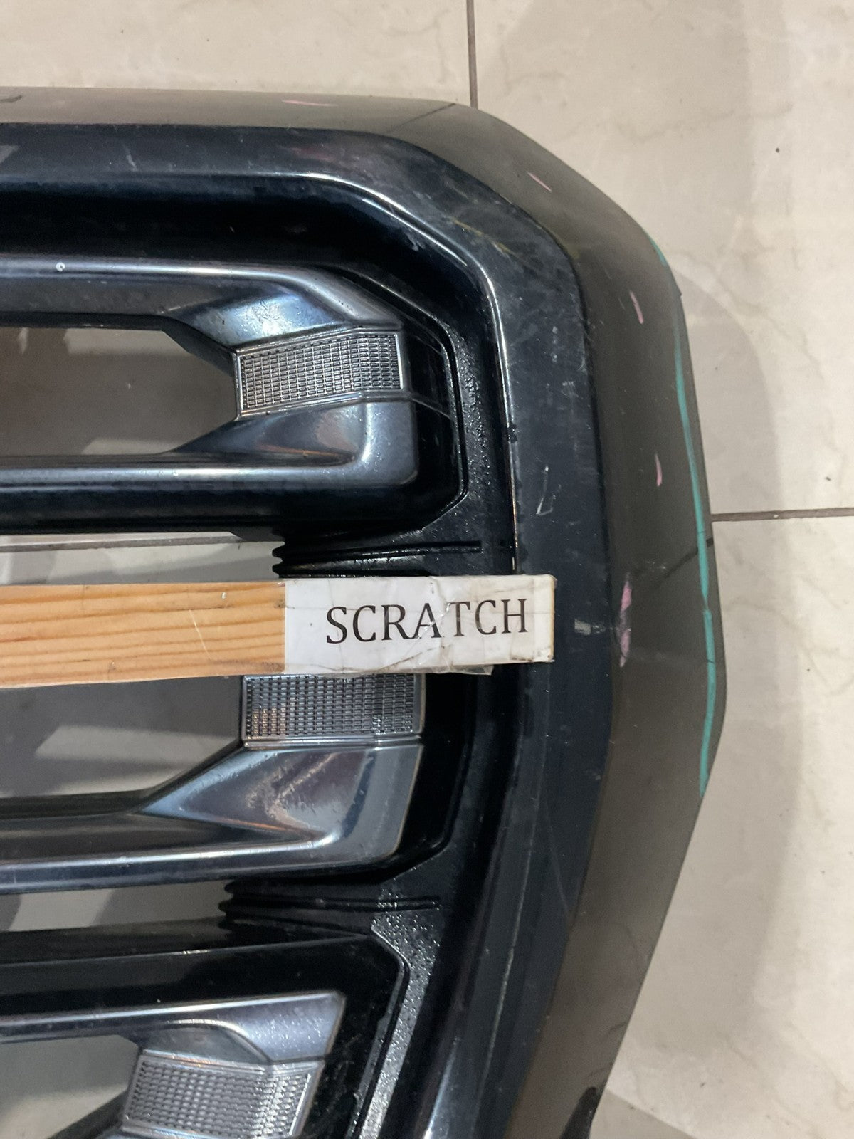 Grill Grille Black GMC Sierra 1500 Denali 2019-2021 CAPA