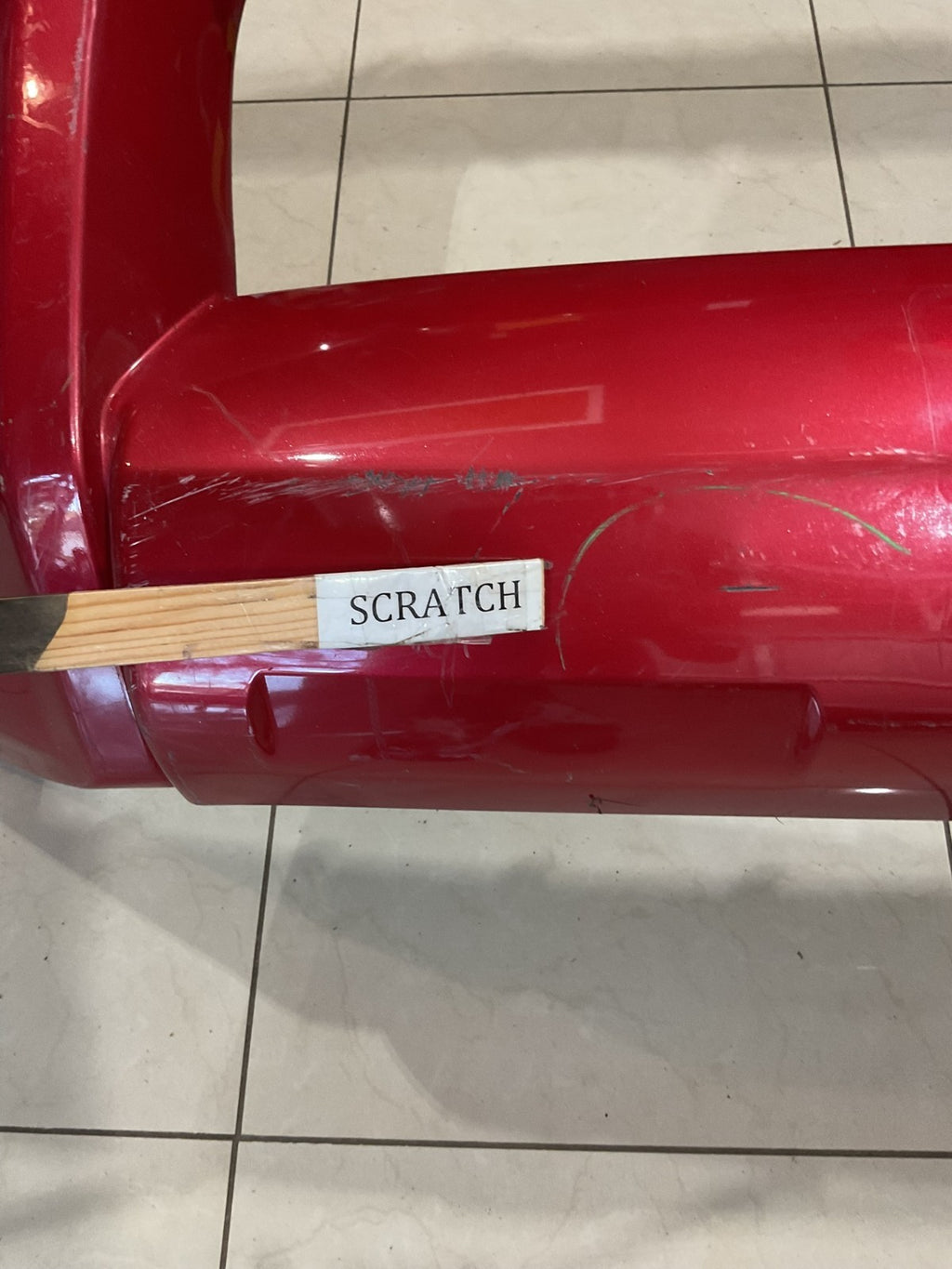 Front Bumper Cover Red 2014-2023 Toyota 4Runner SR5 Base 52119+35210 OEM