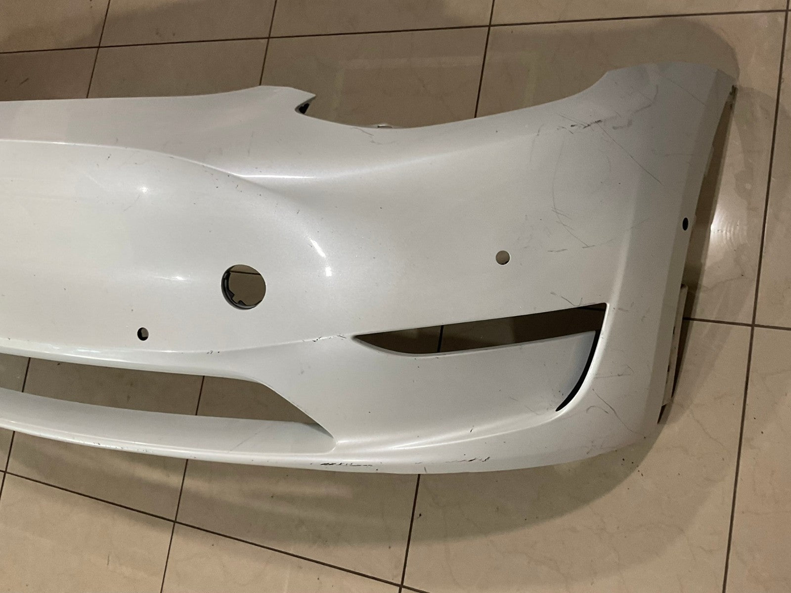 Front Bumper Cover White 2020-2023 Tesla Model Y MY CAPA