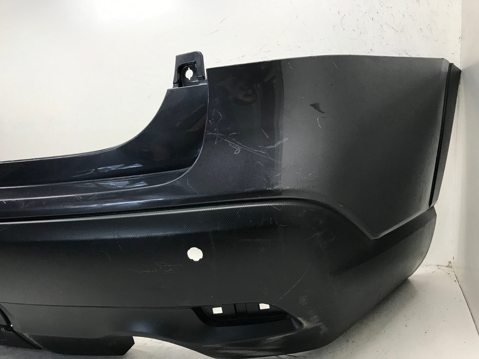 Rear Bumper Cover Gray Subaru Ascent Base Limited Prmium 2019 w/Sensor Holes OEM