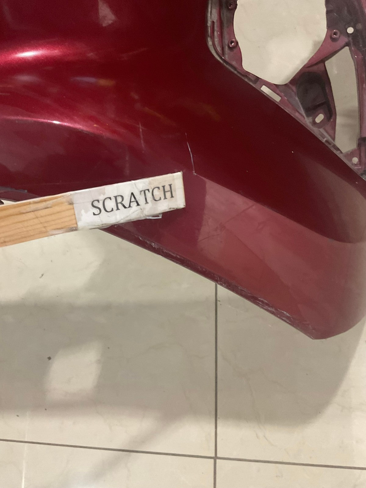 Front Bumper Cover Red 2020 2021 Toyota Highlander 52119+0E420 OEM