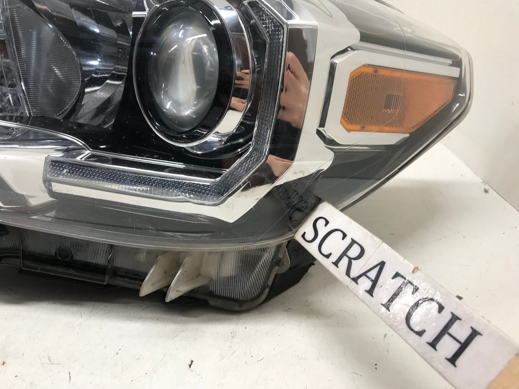 Halogen Headlight Damaged LED DRL Left Driver LH Toyota Tacoma 2016 -2019 OEM4