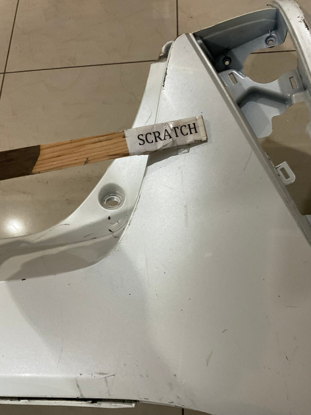 Rear Bumper Cover White Toyota Prius Two Three Four 16-18 52159+47110 OEM