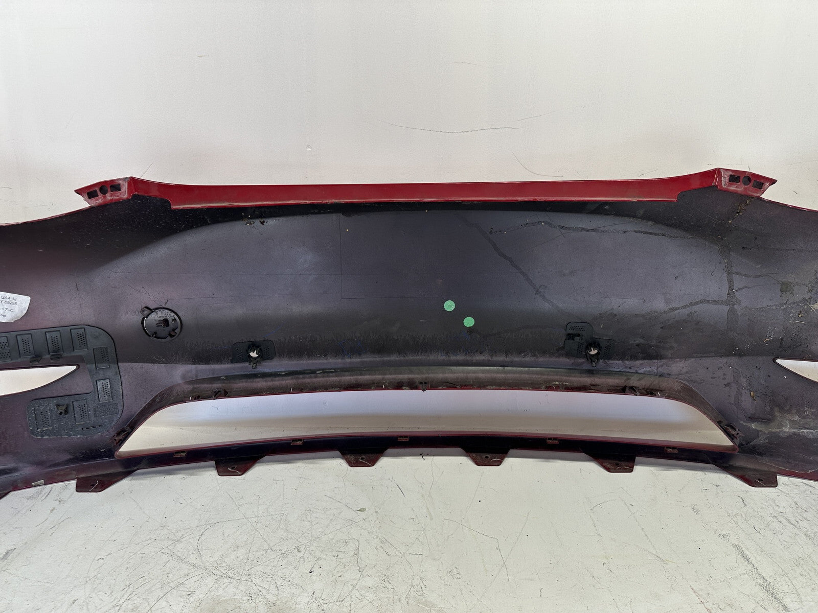 Front Bumper Cover Red 2020-2021 Tesla Model Y W/Sensor Holes 1493745-00-A OEM