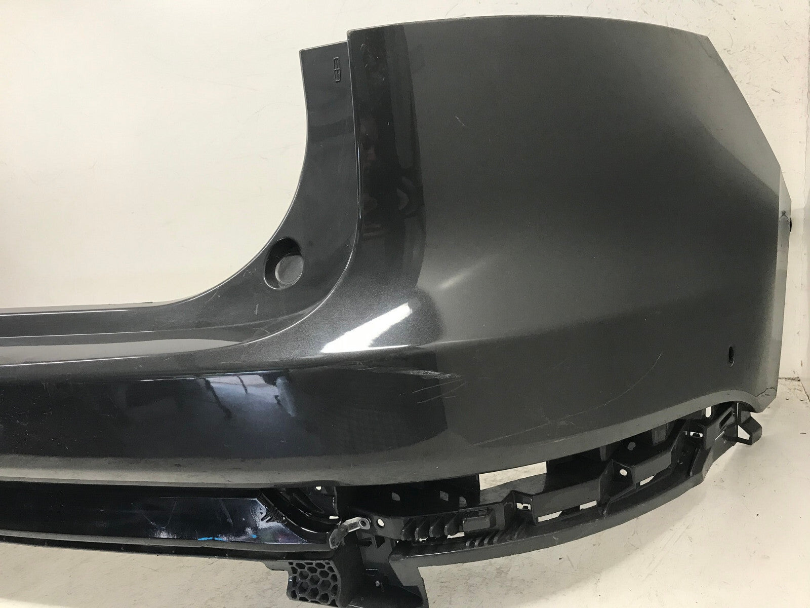 Rear Bumper Cover Gray 20-21 Lincoln Aviator w/Sensor Holes LC5B-17F001-AFW OEM
