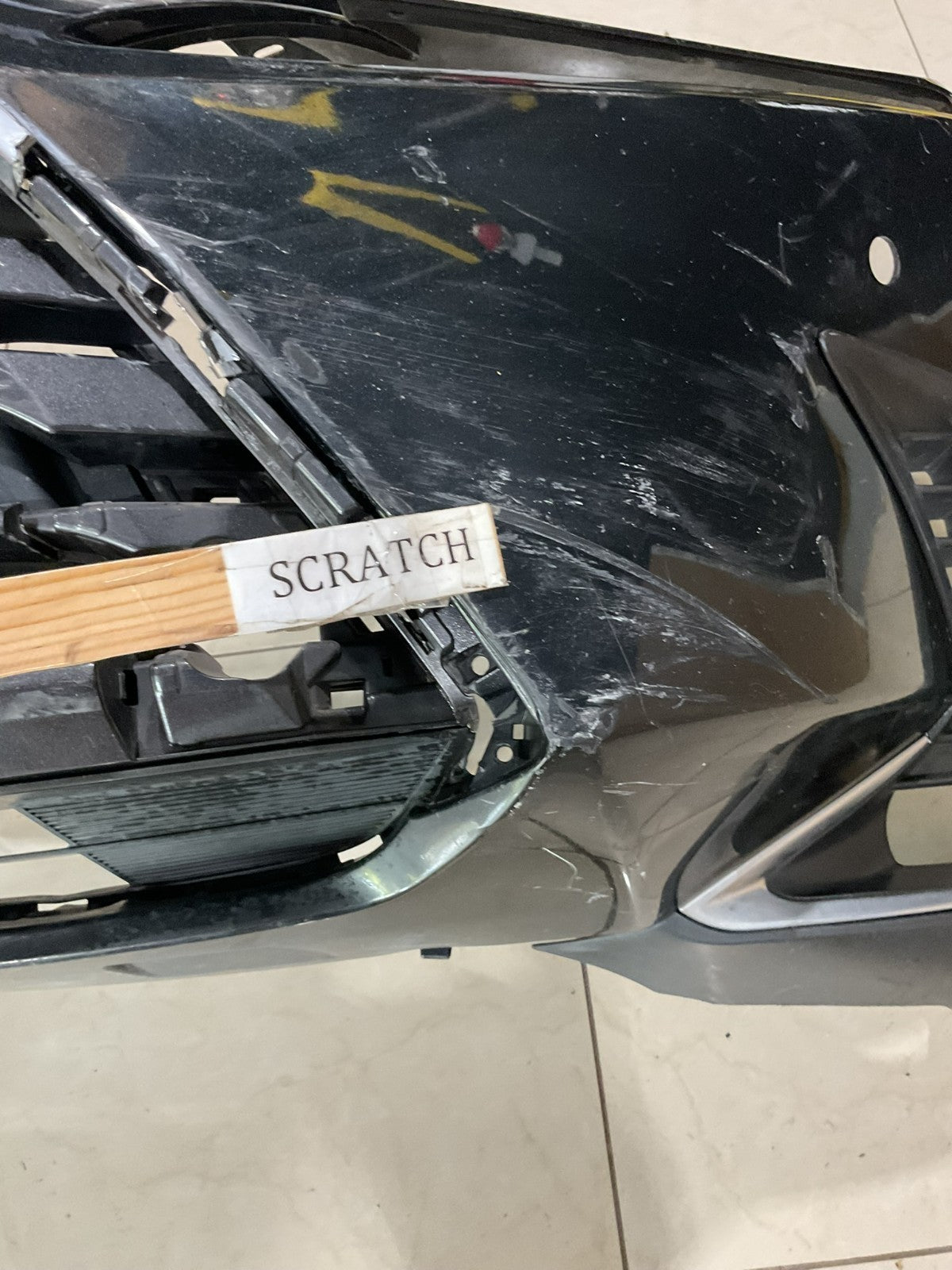 Front Bumper Cover Black 2018 2019 2020 2021 Lexus NX300 NX200T 52119+78290 OEM