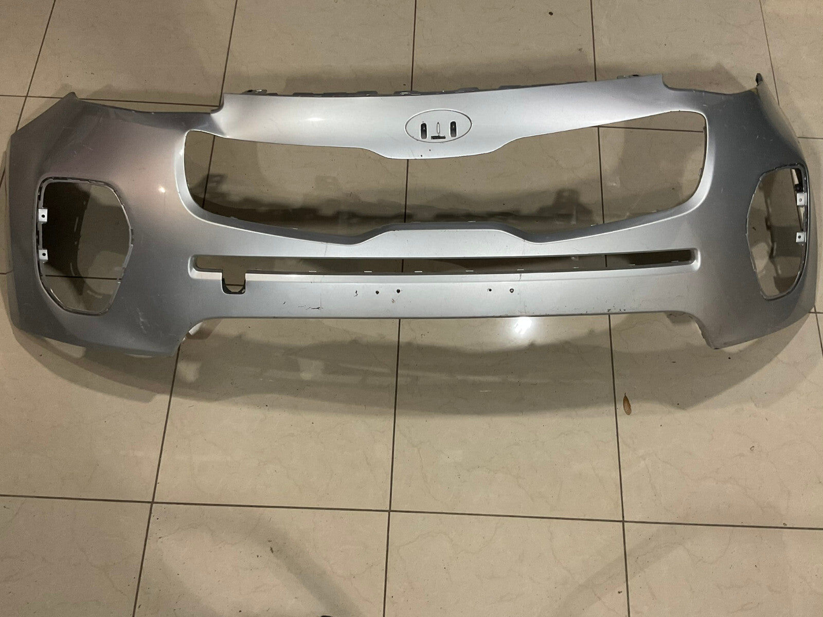 Front Bumper Cover Silver 2017-2019 Kia Sportage CAPA