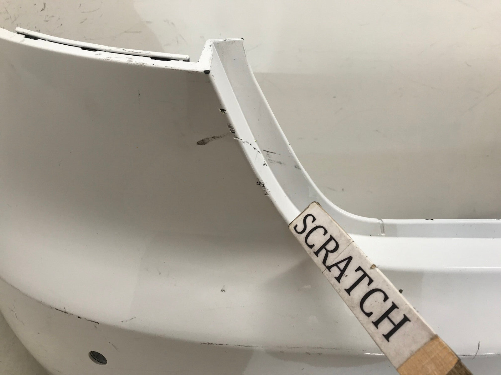 Rear Bumper LOCAL Audi A4 Allroad B8 w/Sensor Holes White 2013-2016 CAPA