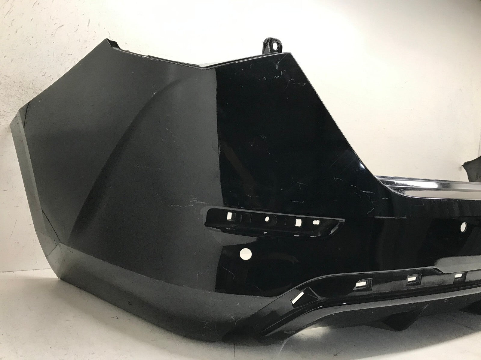 Rear Bumper Cover Black Nissan Sentra S/SV 20 21 w/Sensor Holes 85022-6LB0H OEM