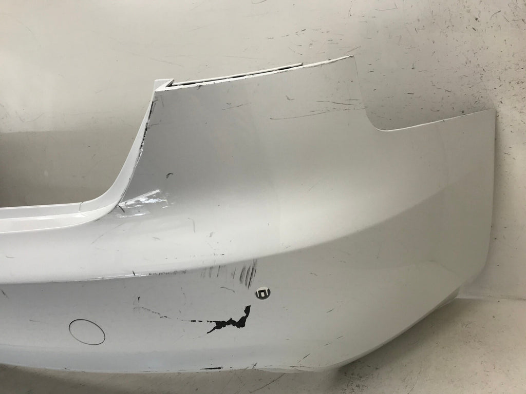 Rear Bumper LOCAL Audi A4 Allroad B8 w/Sensor Holes White 2013-2016 CAPA
