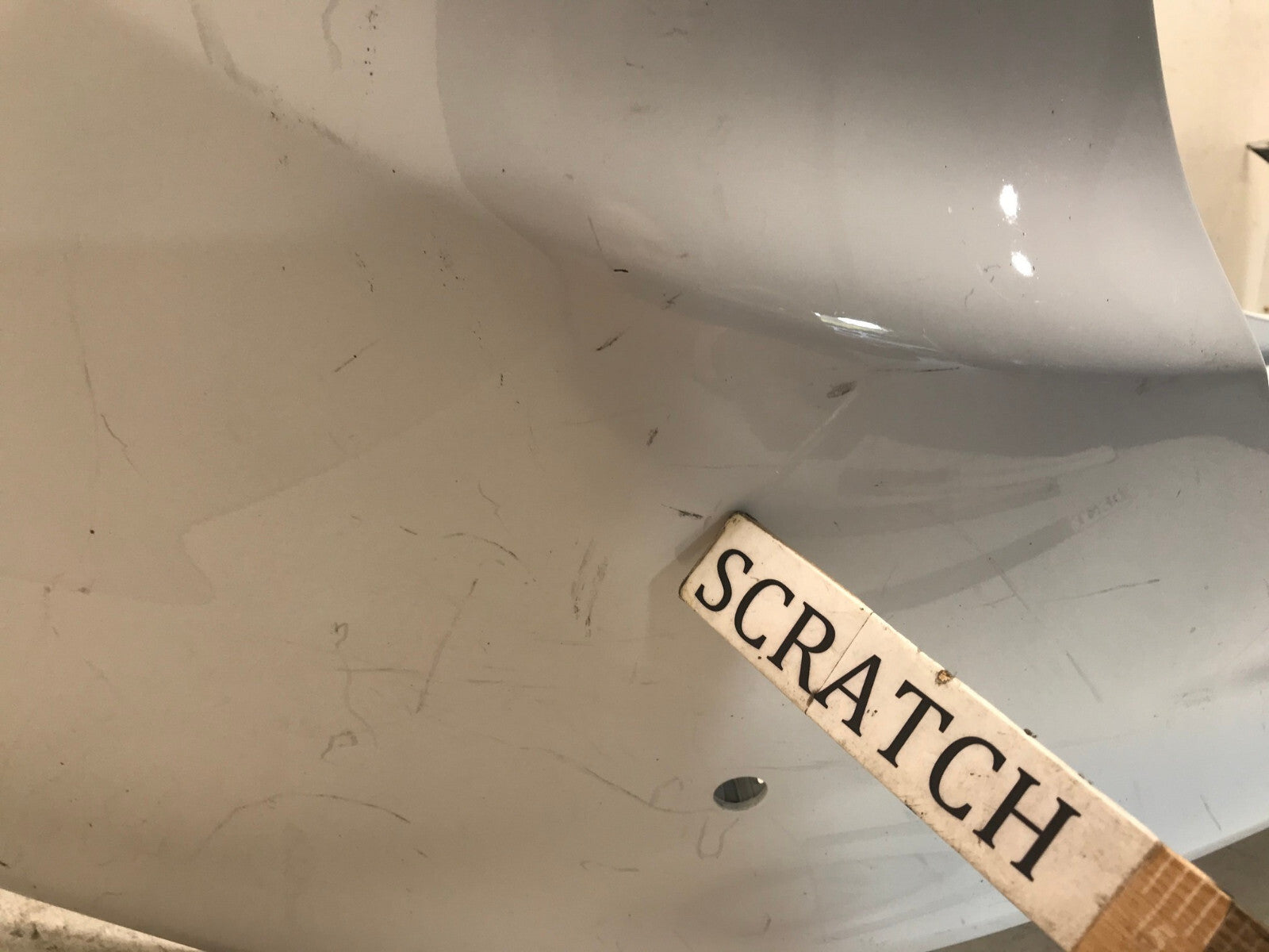 Rear Bumper Cover White Ford Fusion 2013-2018 w/Sensor Holes DS73-17906-AEW OEM