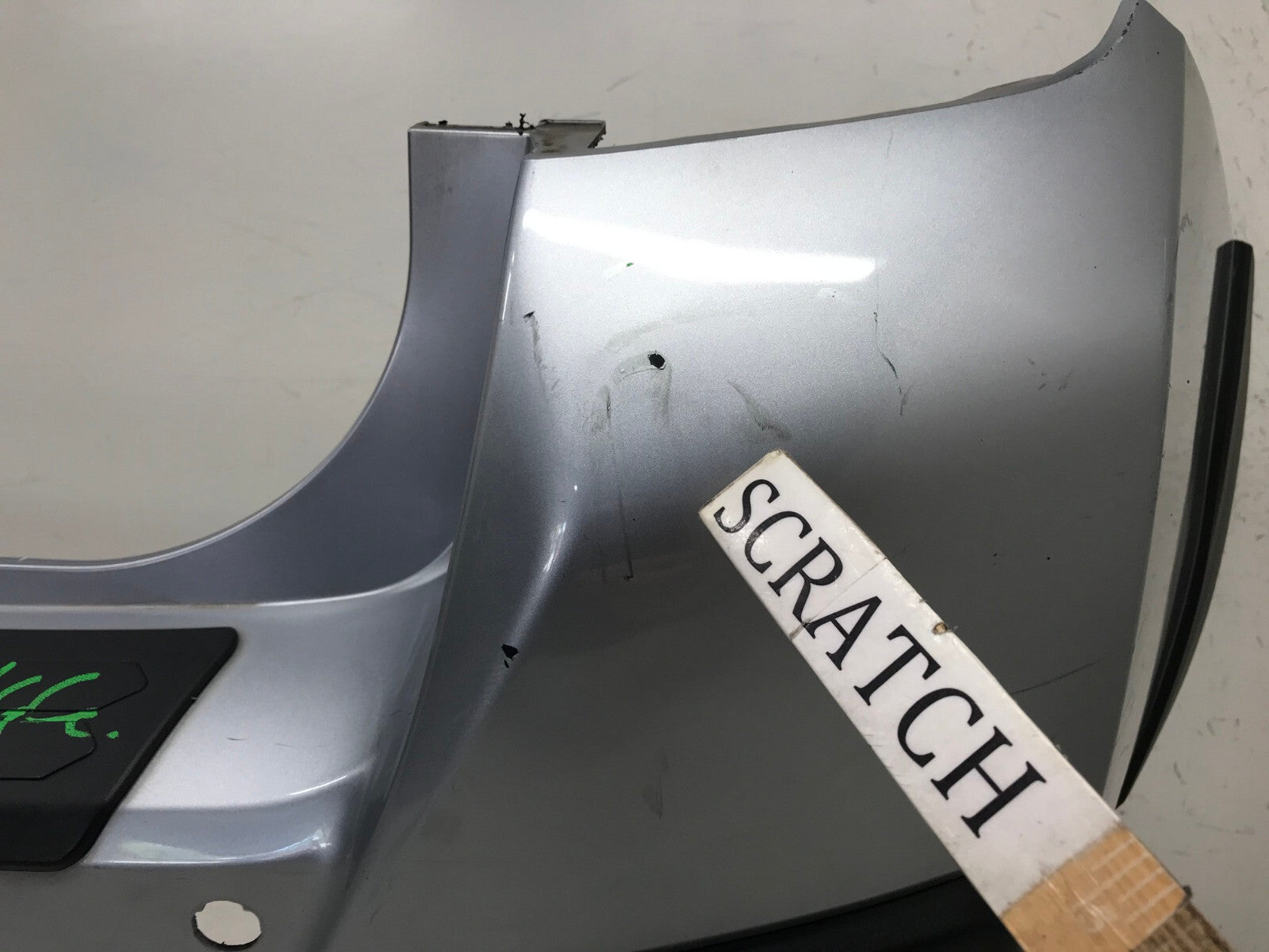 Rear Bumper Cover Silver 18-21 Subaru Crosstrek Base/Limited w/Sensor Holes OEM