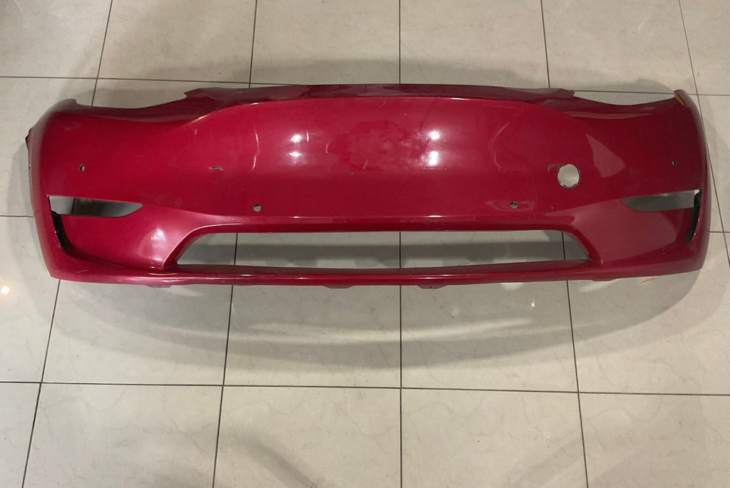 Front Bumper Cover Red Tesla Model Y 2020 - 2024  CAPA