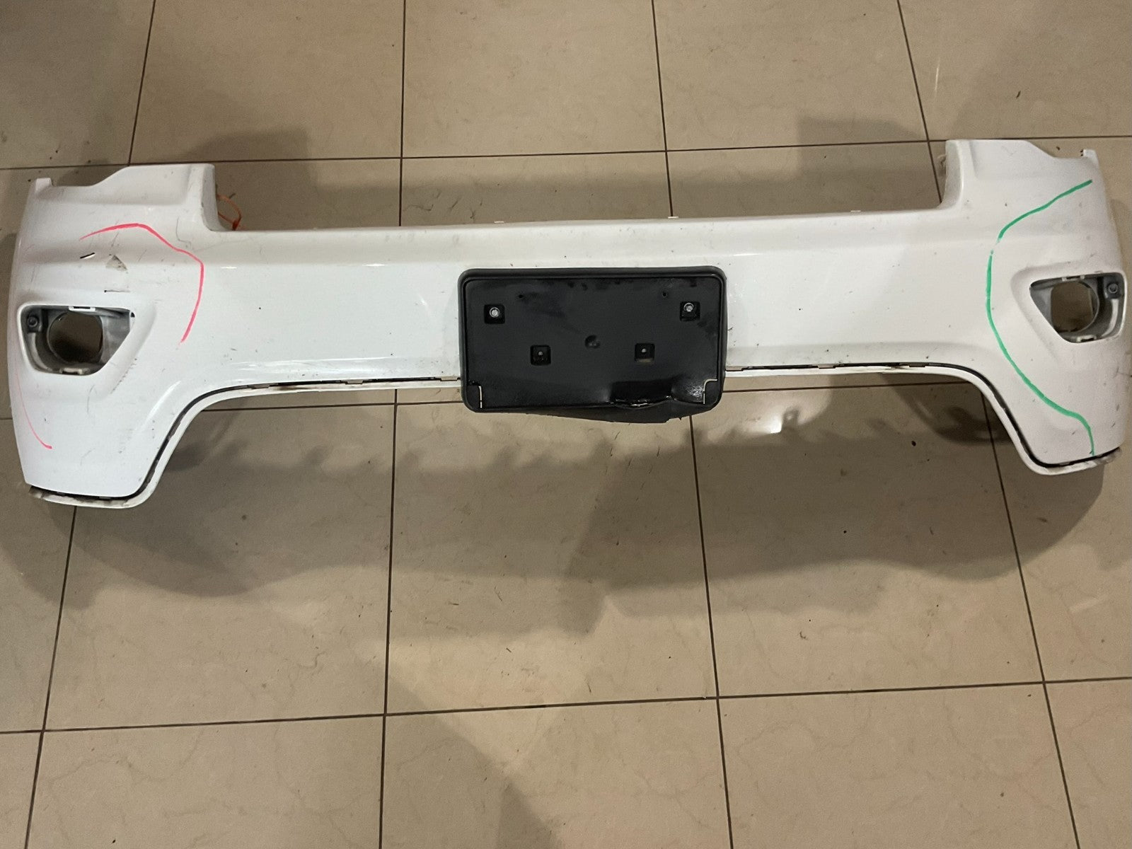 Front Upper Bumper Cover White 16-20 Jeep Grand Cherokee CAPA