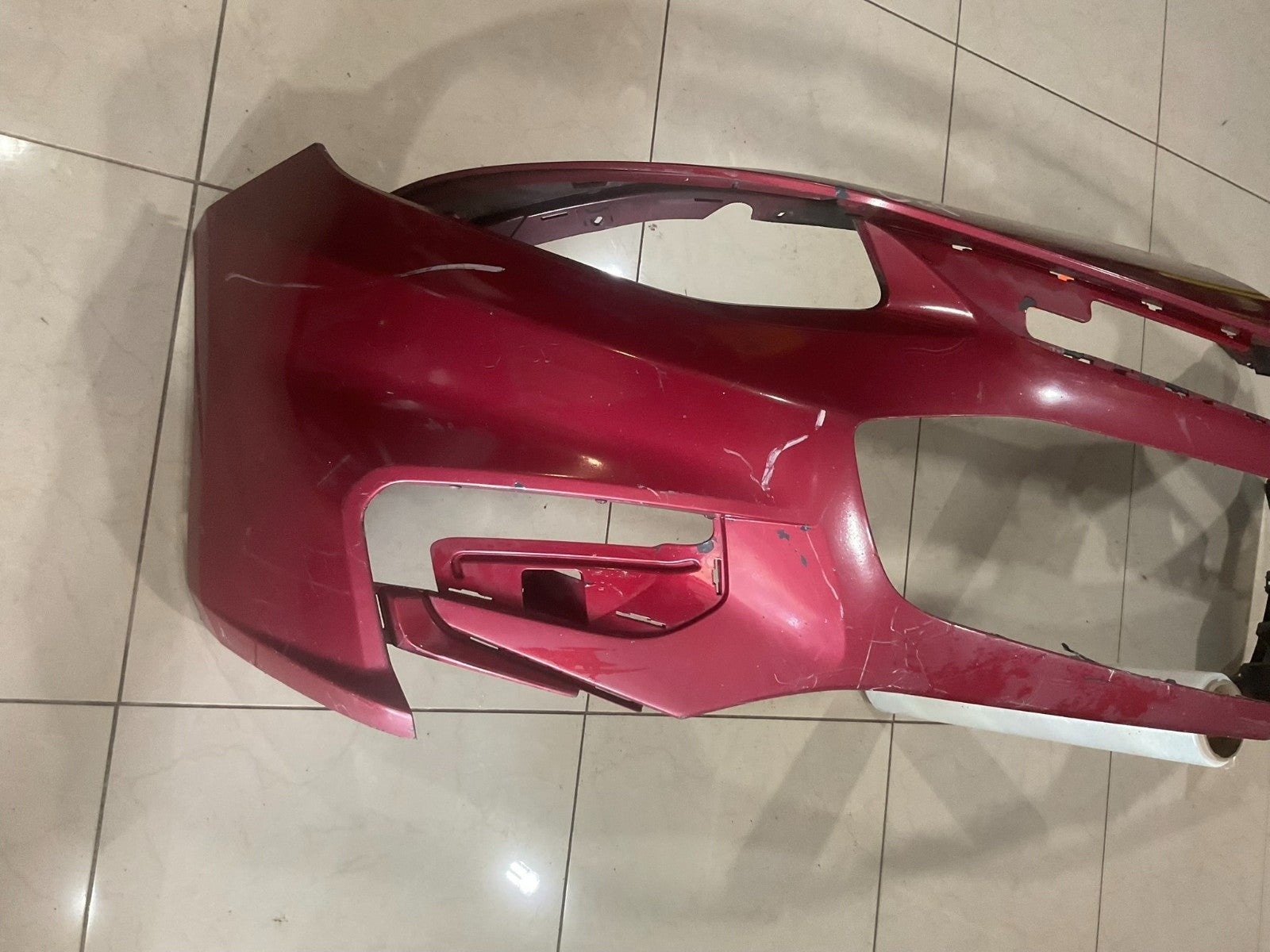 Front Bumper Cover Red Chevy Malibu 16-18 CAPA