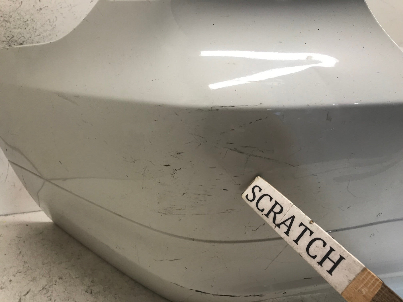 Rear Bumper Cover White BMW 323 Series 323i Sedan 2009 2010 51127202686 OEM