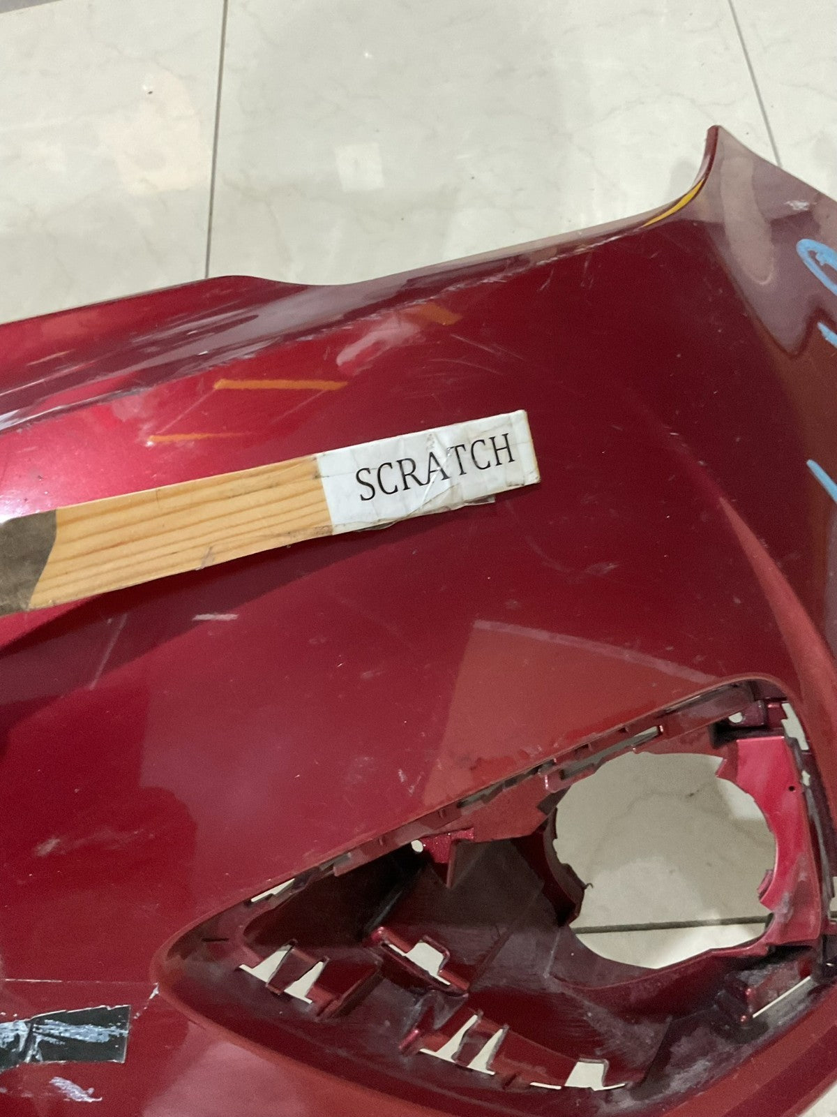 Front Bumper Cover Red 2019 2020 Buick Envision CAPA