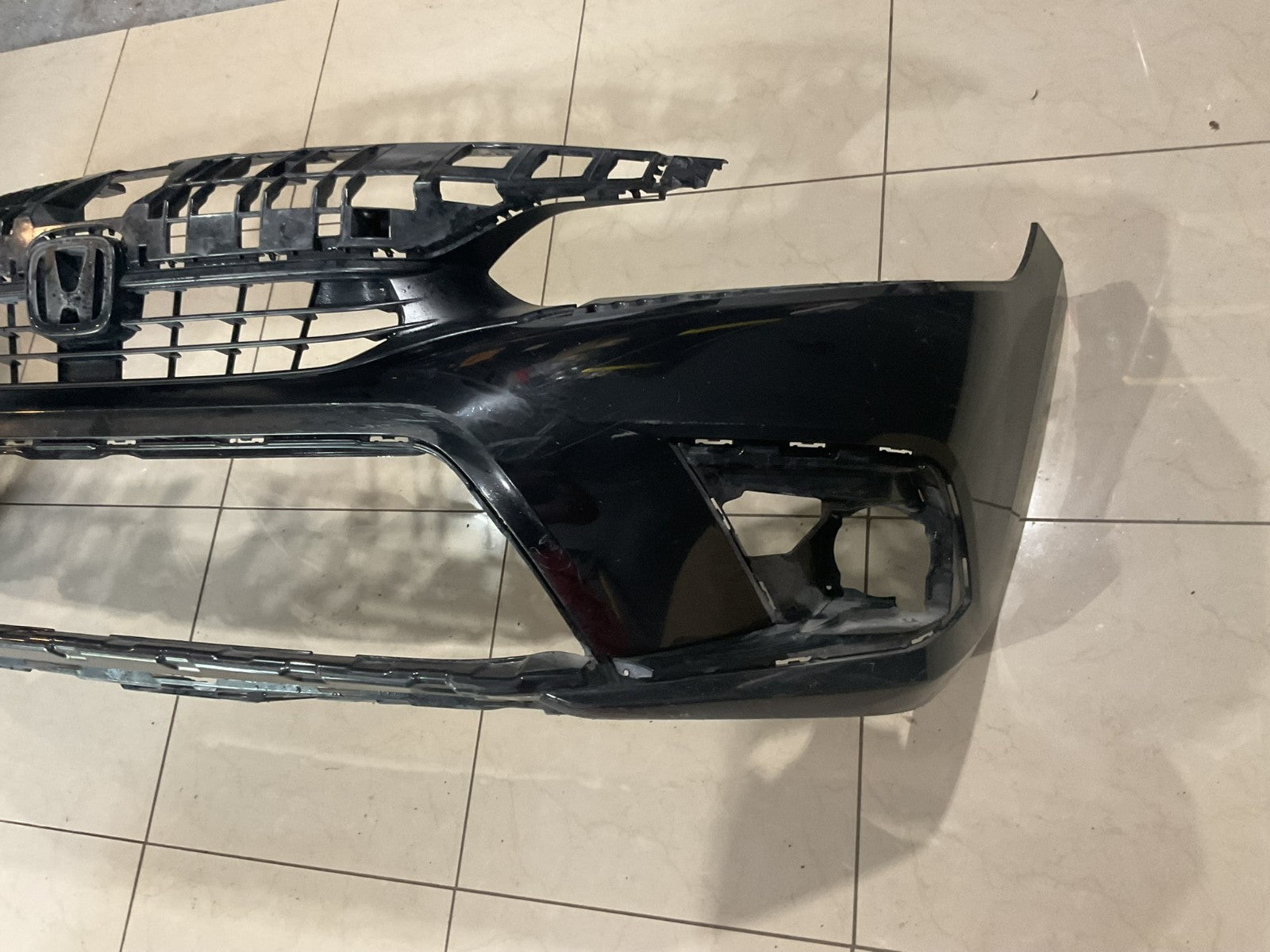 Front Bumper Cover+Upper Grill Black 2022 2023 Honda Civic EX/LX/Sport OEM