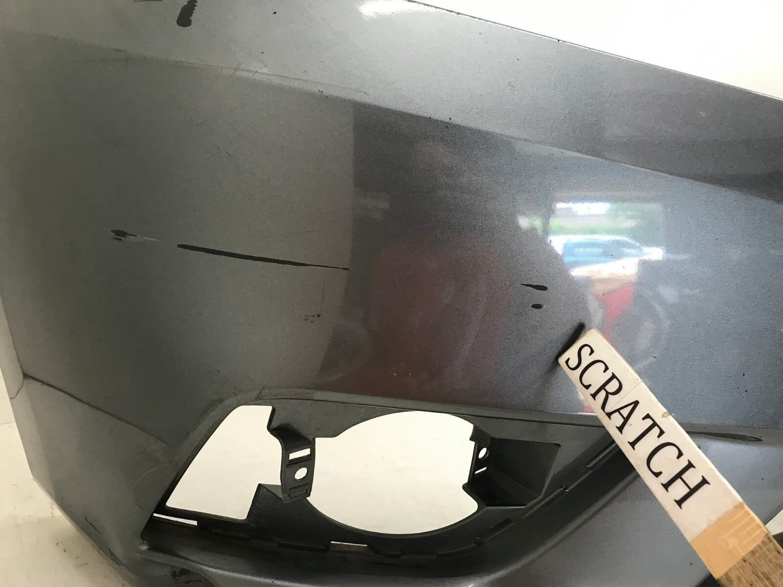 Front Bumper Cover Gray Nissan Sentra S SL SV FE S SR SR Turbo 2016-2018 OEM