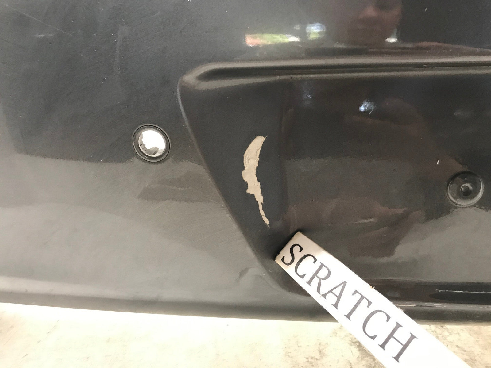 Rear Bumper Cover Gray Opel Insignia A 2008-2017 w/Sensor Holes 3850545 OEM