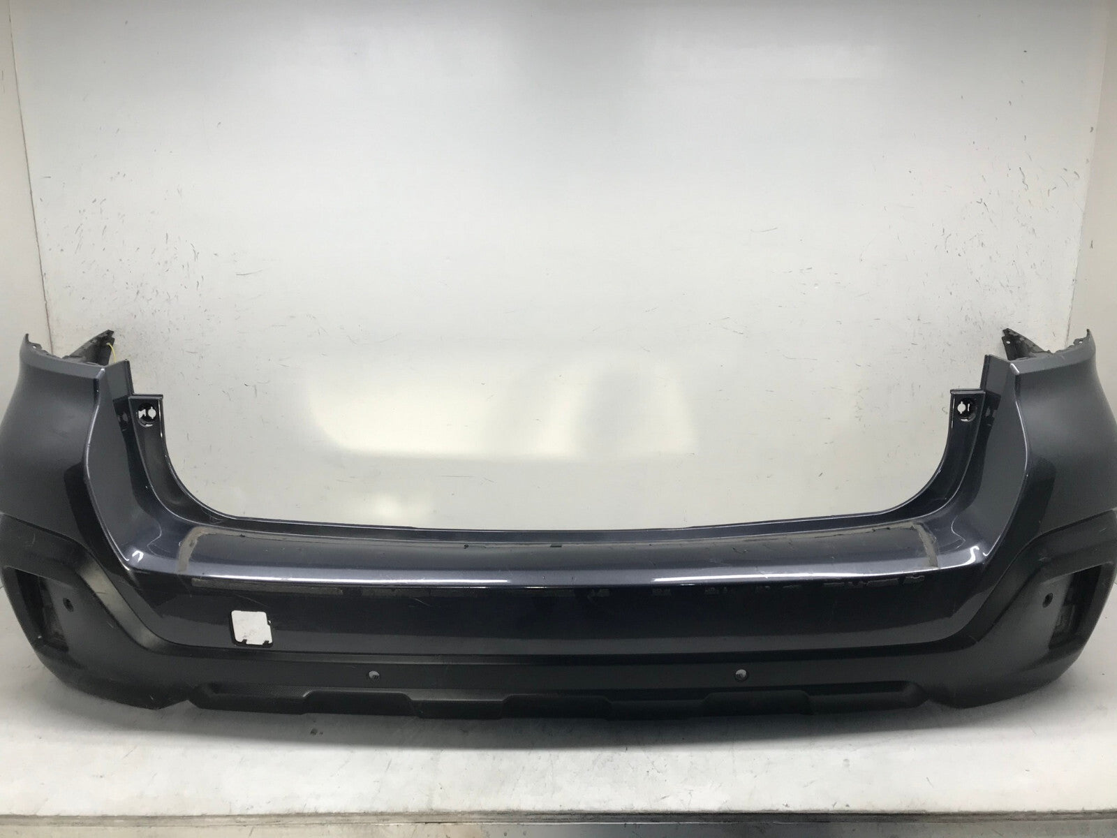 Rear Bumper Cover Subaru Outback w/Sensor Holes Gray 2018 2019 57704AL18A OEM2