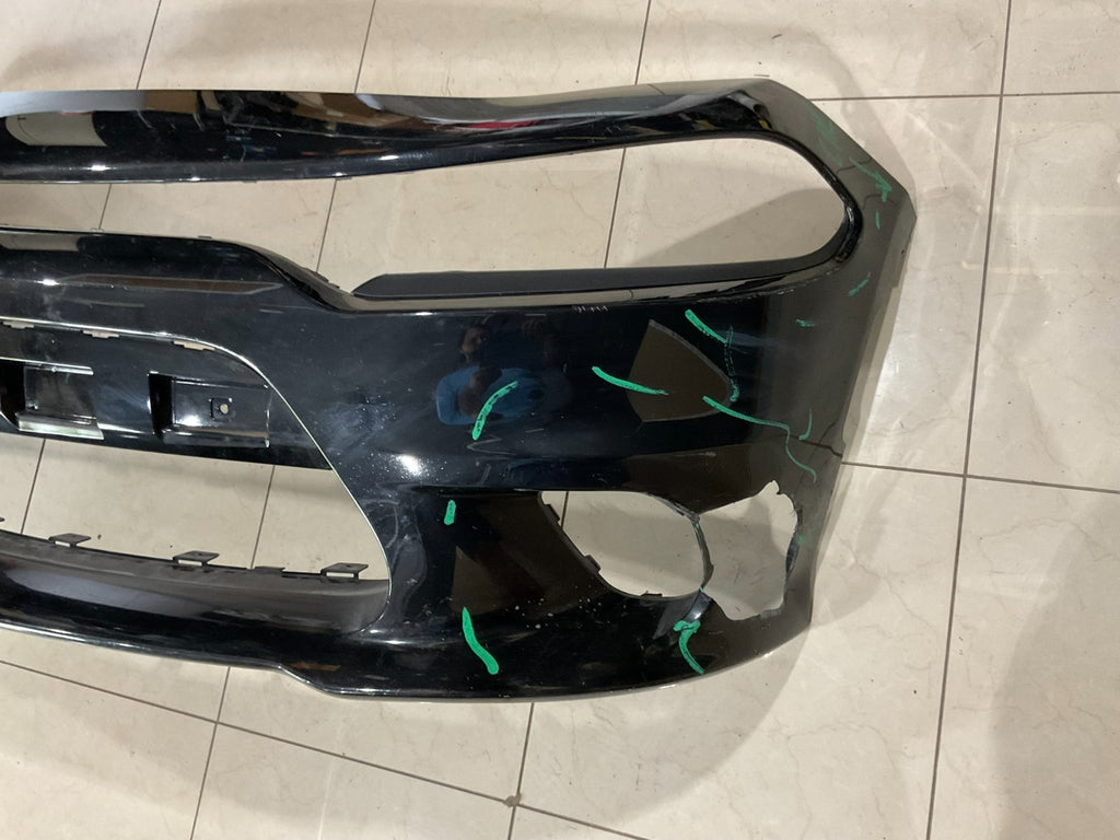 Front Bumper Cover Black 2015-2023 Dodge Charger CAPA