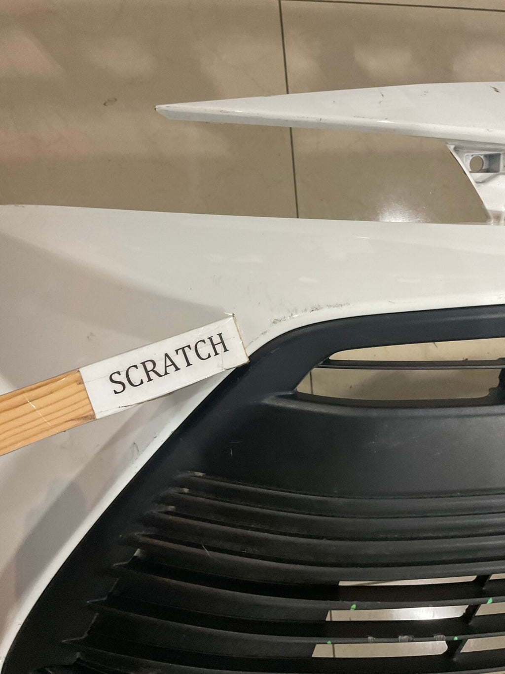 Front Bumper Cover White Toyota Corolla Hatchback 2018 2019 52119-12G00 OEM
