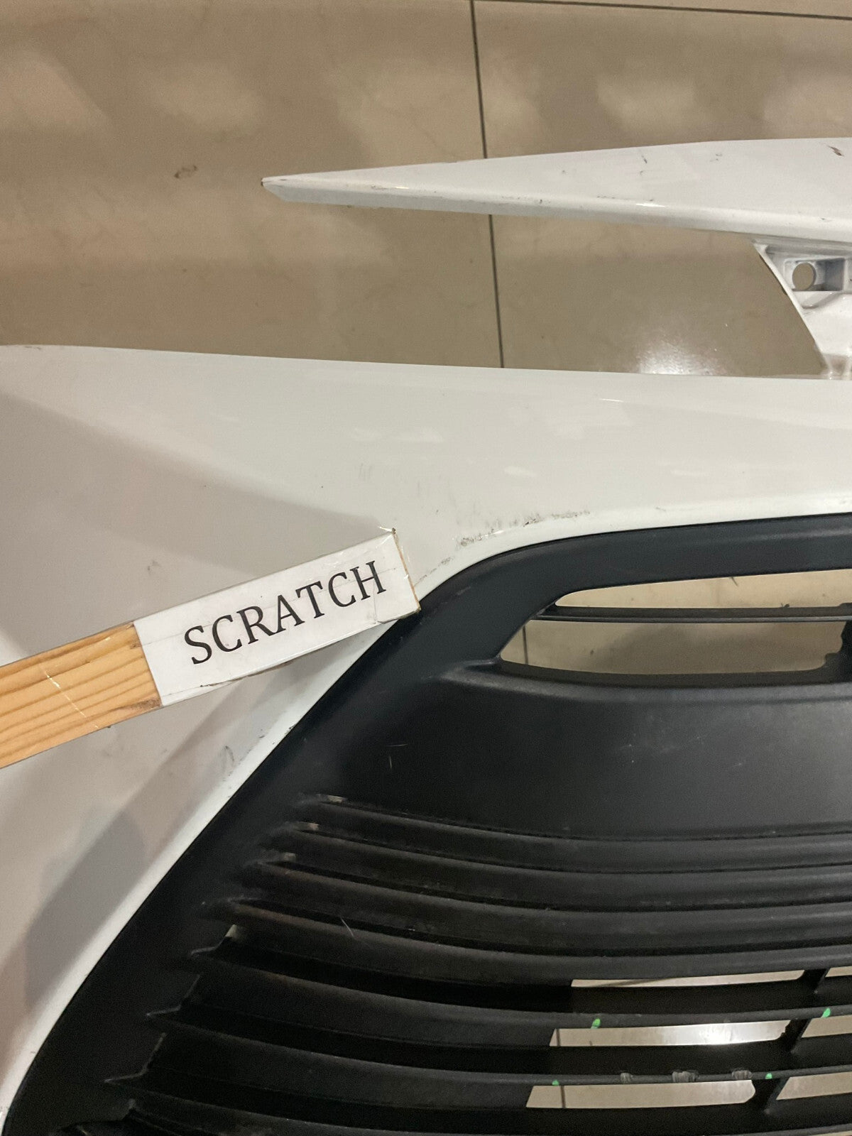 Front Bumper Cover White Toyota Corolla Hatchback 2018 2019 52119-12G00 OEM