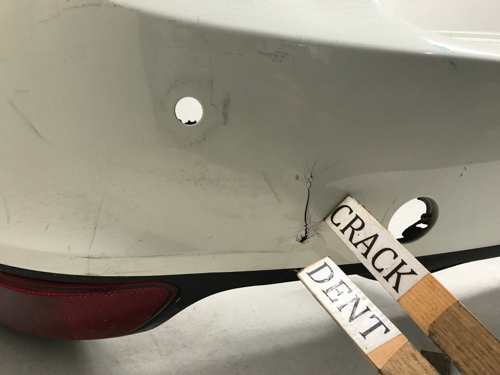 Rear Bumper Cover Porsche Cayenne w/Sensor Holes White 2011-2015 7P5807421 OEM