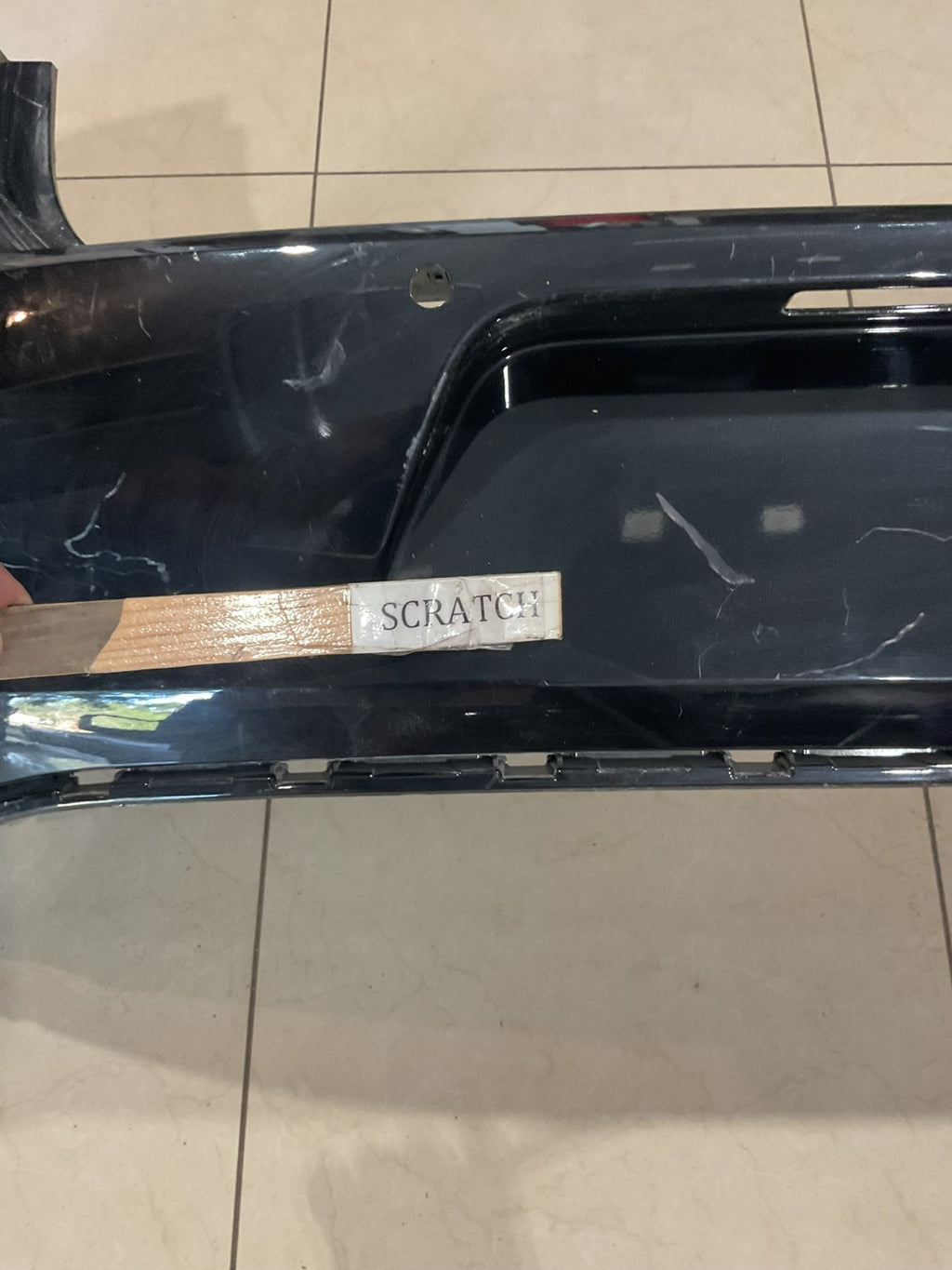 Rear Bumper Cover Black 2017 Volkswagen Golf CAPA