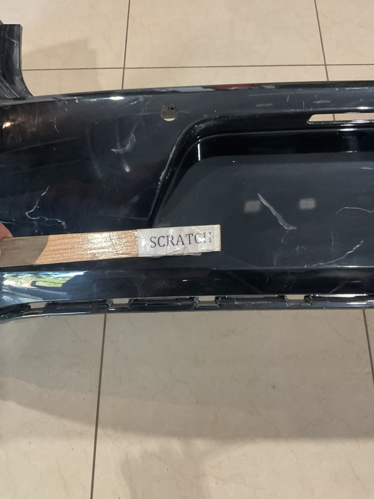 Rear Bumper Cover Black 2017 Volkswagen Golf CAPA